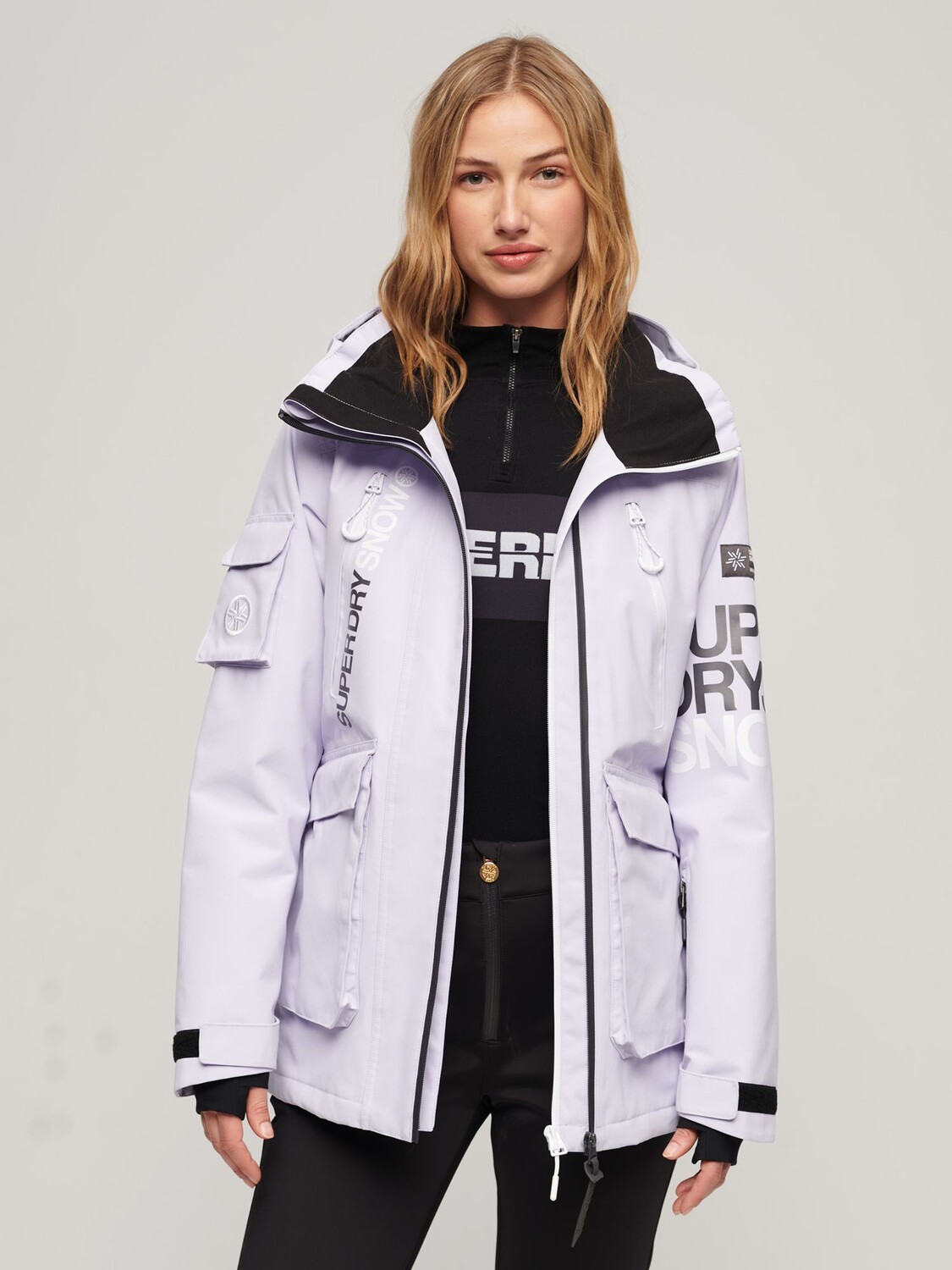 

Женская лыжная куртка Ultimate Rescue Superdry, фиолетовый вереск