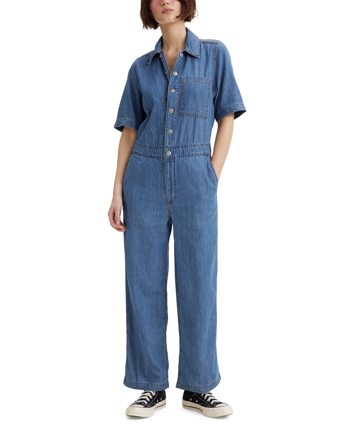 

Женский хлопковый комбинезон Heritage с короткими рукавами Levi's