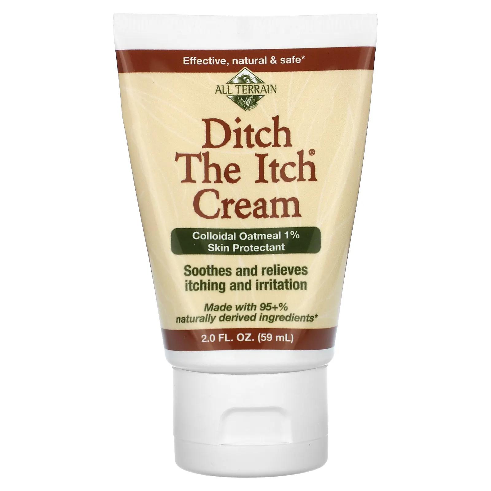All Terrain Ditch The Itch Cream крем для защиты кожи с коллоидной овсянкой 1% 59 мл (2 жидк. унции) all terrain самоклеющаяся лента 1 рулон