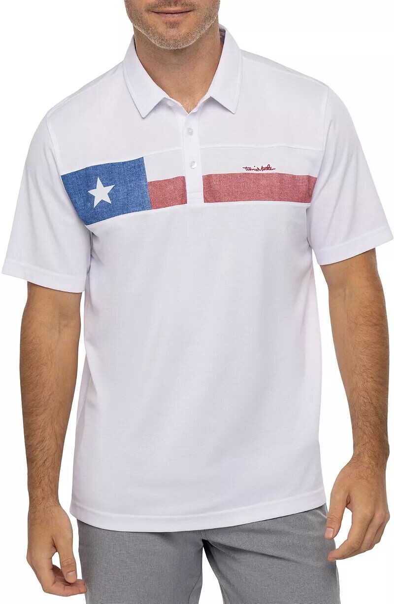 

Мужская рубашка-поло для гольфа TravisMathew Rattler, белый