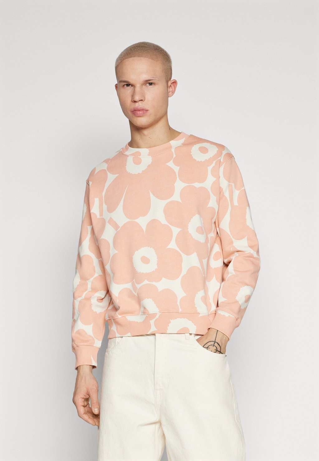 

Толстовка Leiot Pieni Unikko Unisex Marimekko, цвет light pink/off-white