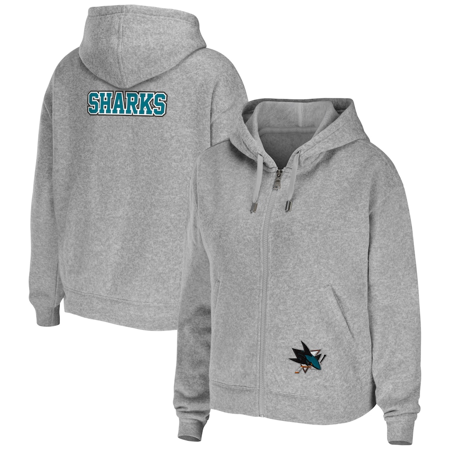 

Толстовка на молнии WEAR by Erin Andrews San Jose Sharks, серый