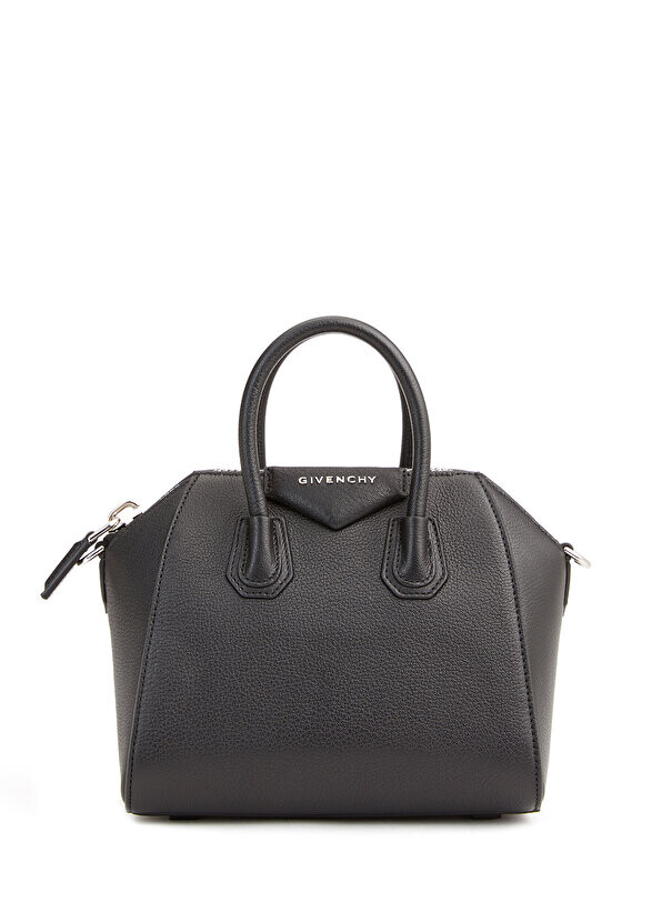 

Черная женская кожаная сумка через плечо mini antigona Givenchy