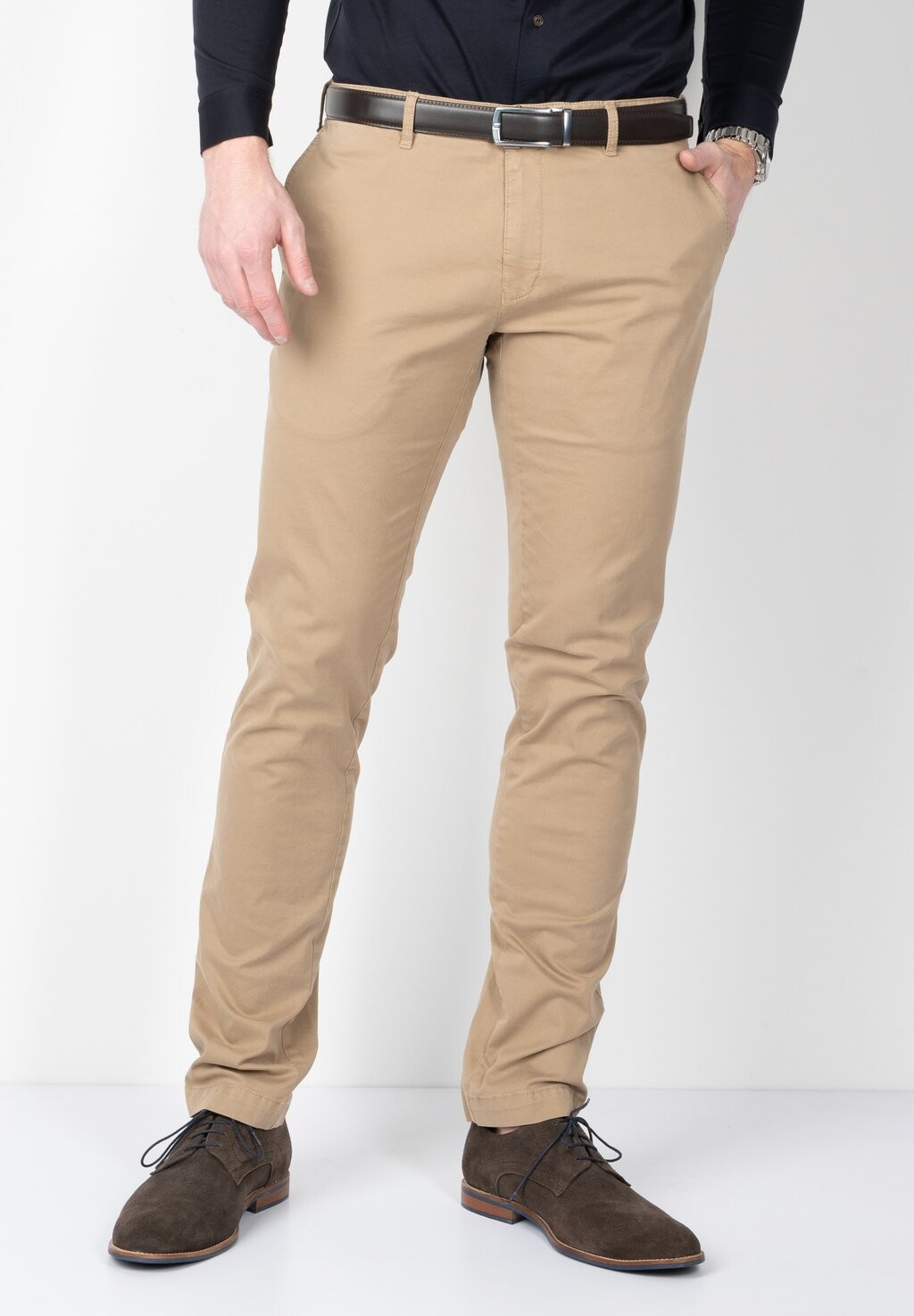 

Чиносы Extreme Flexibility Slim Sunwill, цвет dark sand