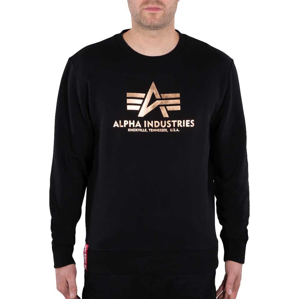 

Толстовка Alpha Industries Basic Foil Print, черный
