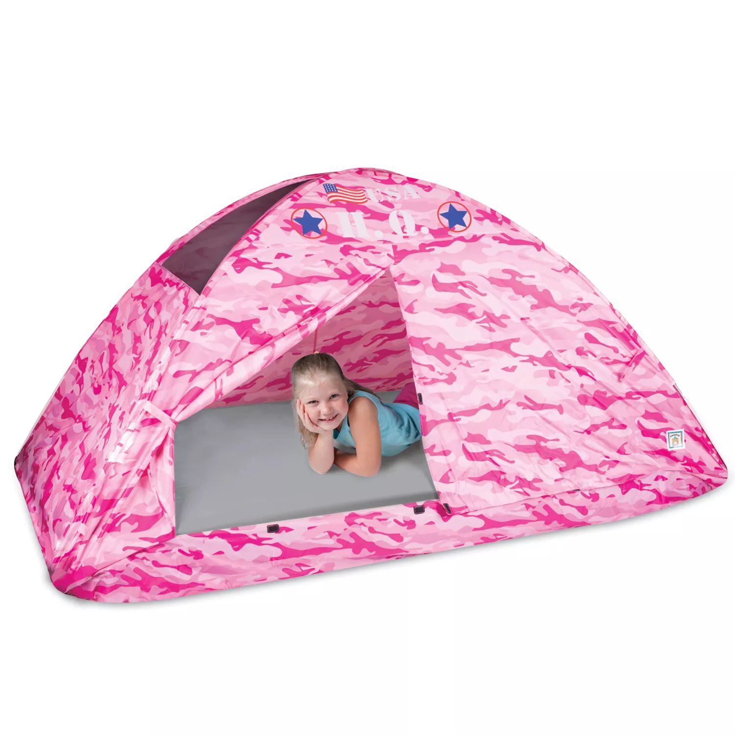 цена Палатки Pacific Play Палатки Розовая камуфляжная палатка Pacific Play Tents