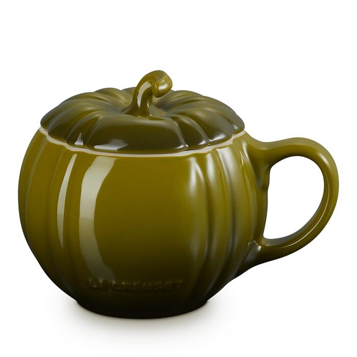 

Керамическая кружка Le Creuset с тыквой и крышкой, зеленый