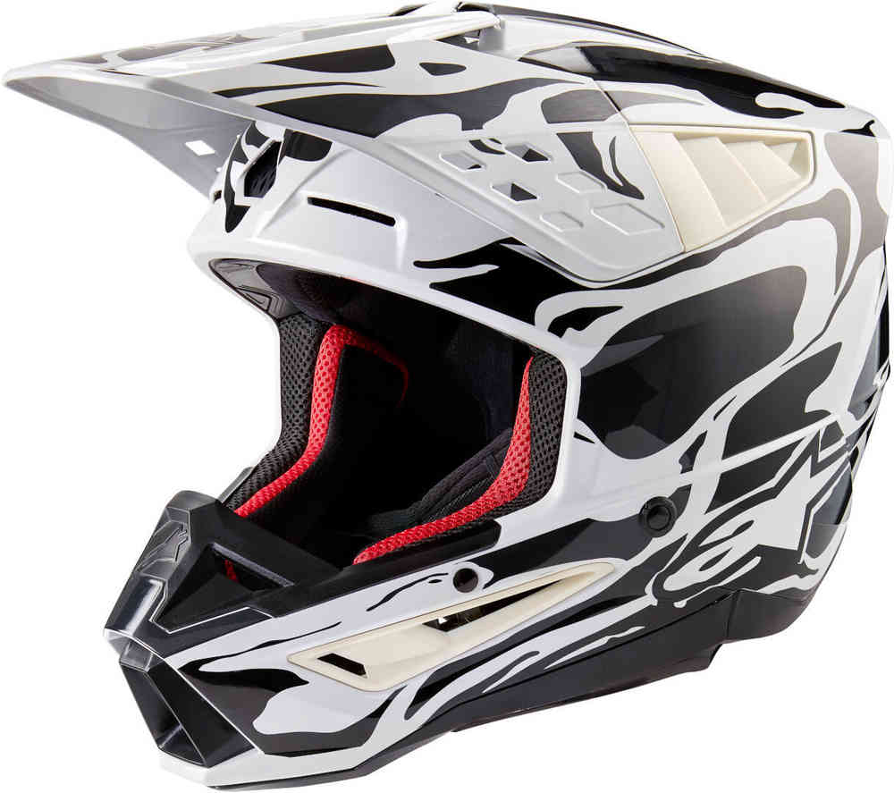 цена S-M5 Mineral 2024 Шлем для мотокросса Alpinestars, светло-серый