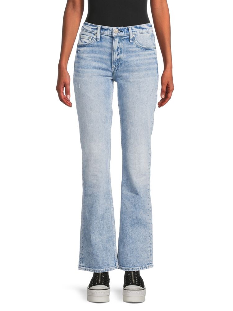 

Джинсы Peyton со средней посадкой и потертостями Rag & Bone, цвет Light Blue