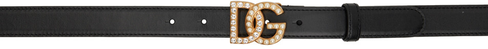 

Черный ремень DG с украшениями Dolce & Gabbana
