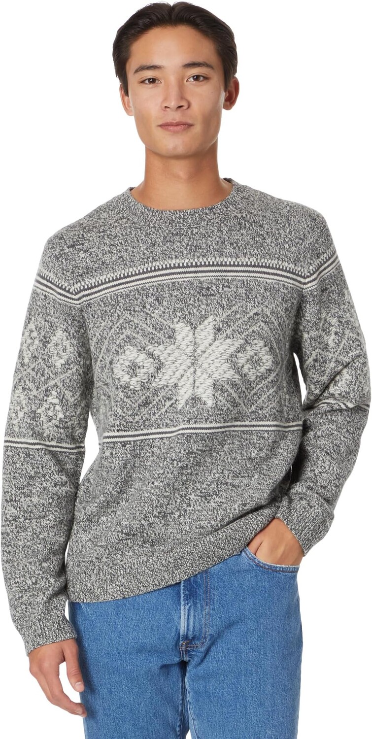 

Свитер с круглым вырезом интарсии Lucky Brand, цвет Charcoal Combo