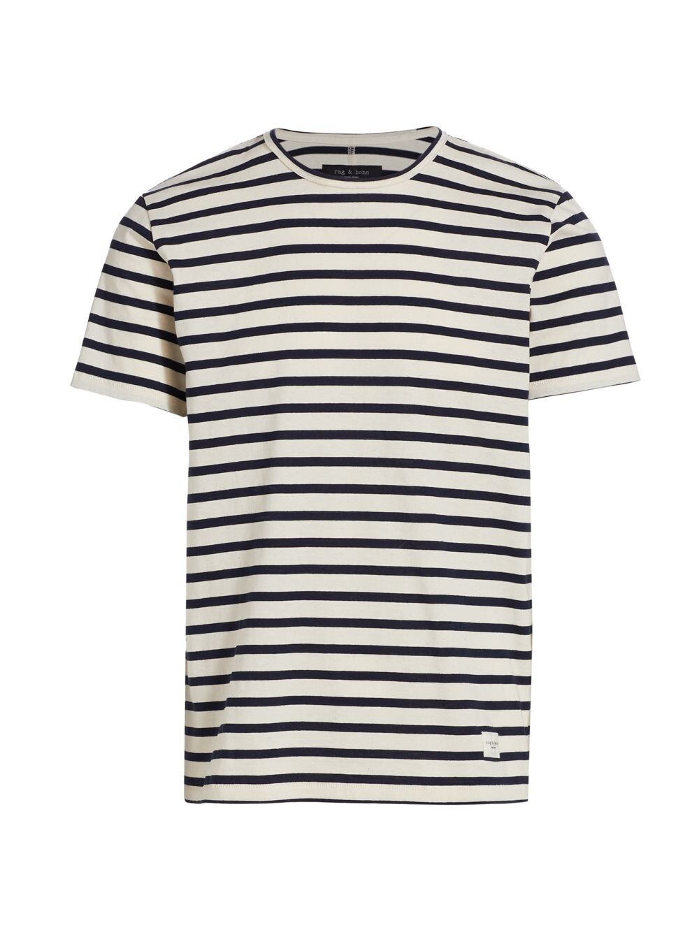 

Классическая футболка в полоску Icon Breton в полоску rag & bone, слоновая кость