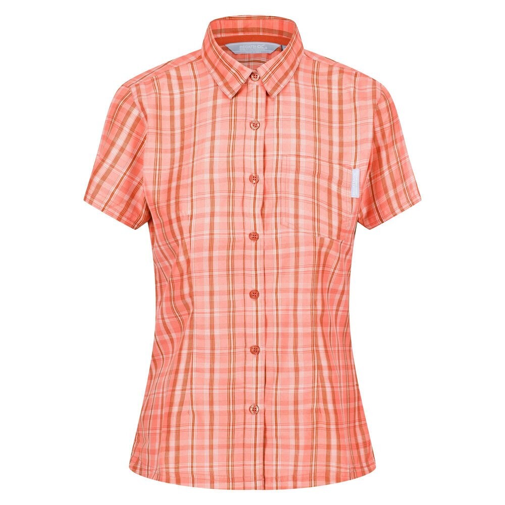 

Рубашка с коротким рукавом Regatta Mindano VI Checked, розовый