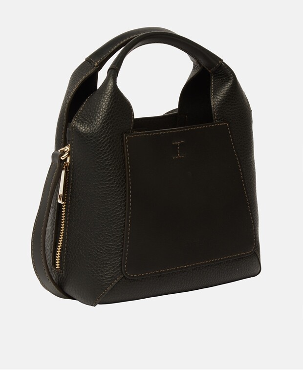 

Кожаная сумка-мессенджер Furla, черный