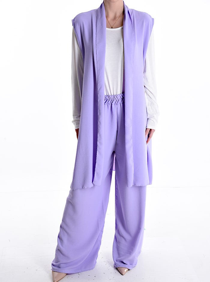 

Без рукавов, широкие брюки Coord с резинкой, цвет Periwinkle
