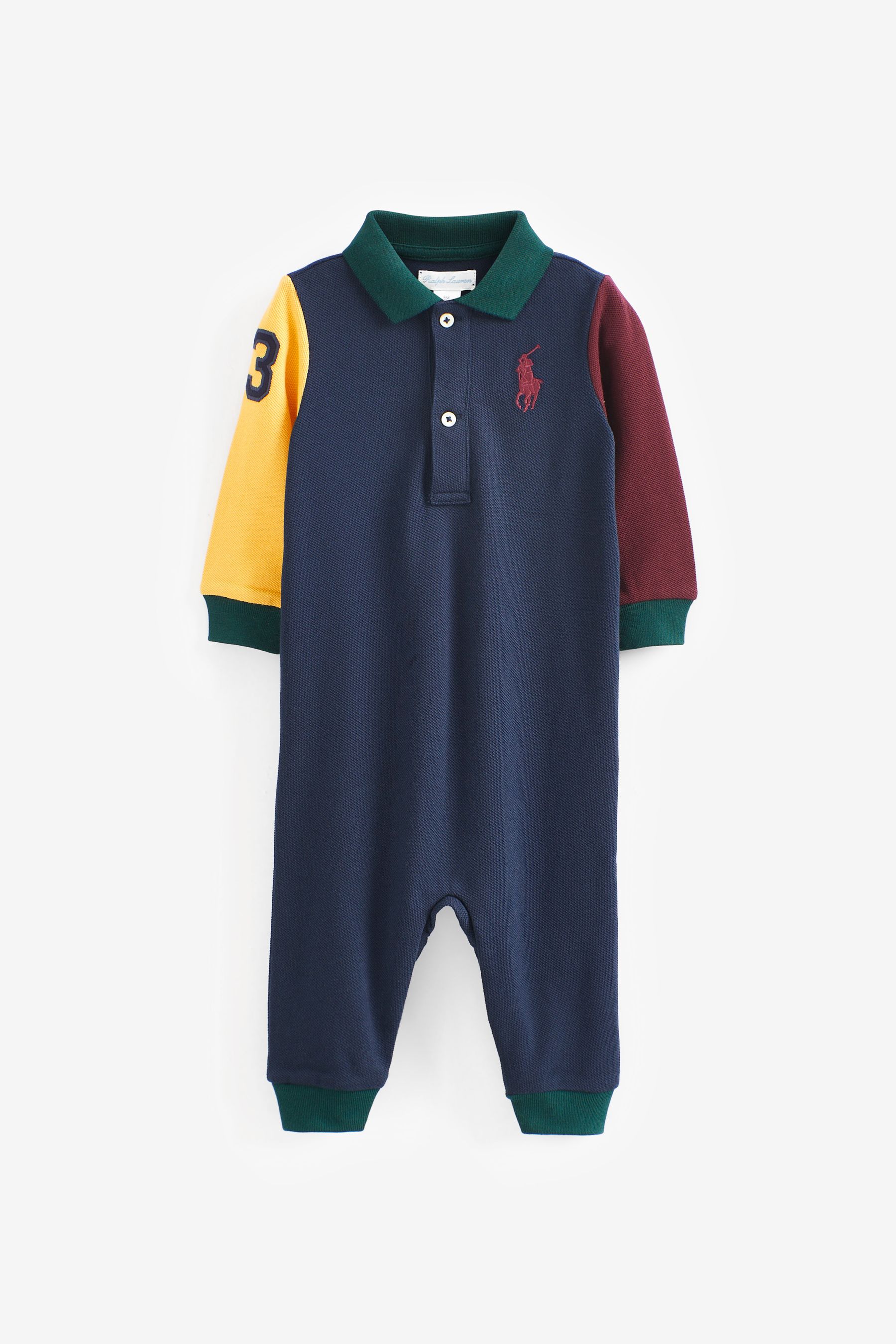 

Синие детские комбинезоны для регби Polo Ralph Lauren, синий