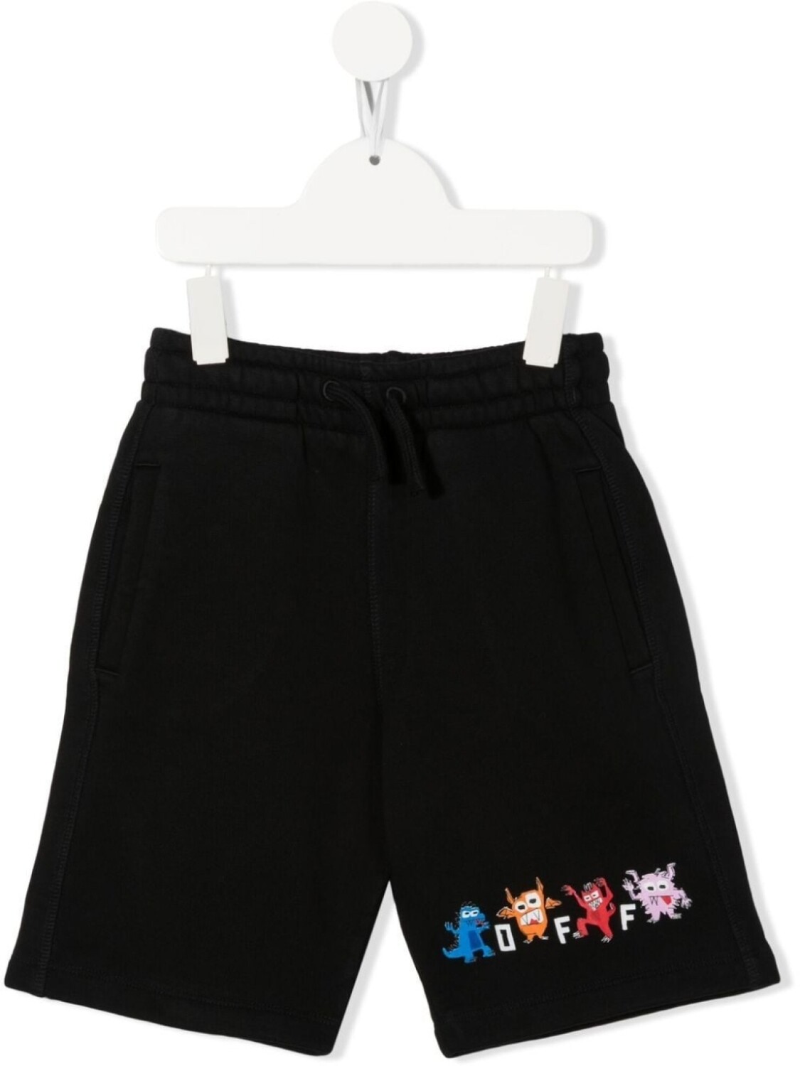 

Off-White Kids шорты Off Monsters из джерси, черный