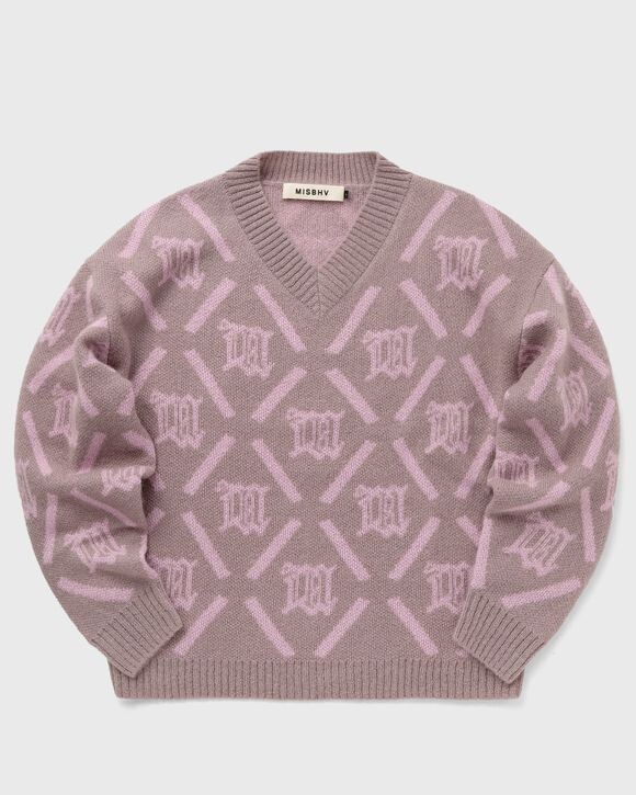 

Пуловер Misbhv M Argyle Knit, цвет smokey pink