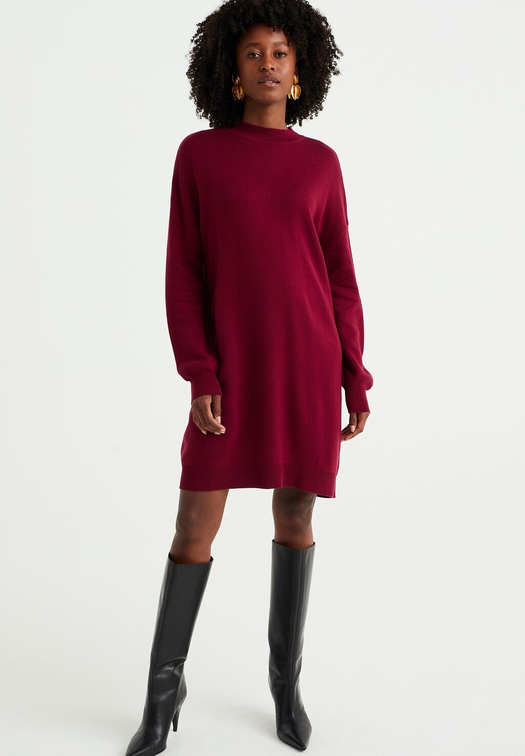 

Трикотажное платье WE Fashion, цвет red