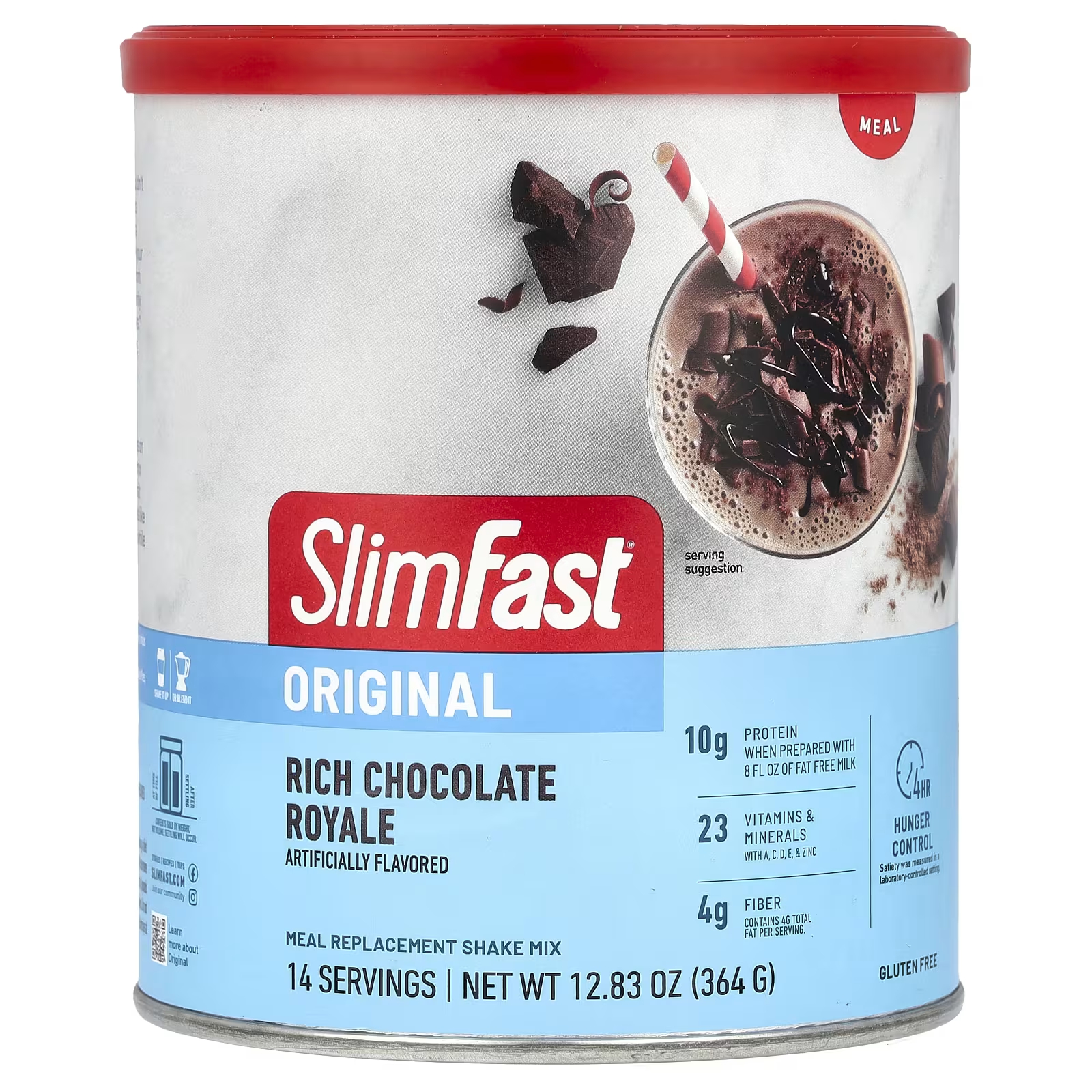 Заменитель еды SlimFast Original Shake Mix Rich Chocolate Royale, 364 г