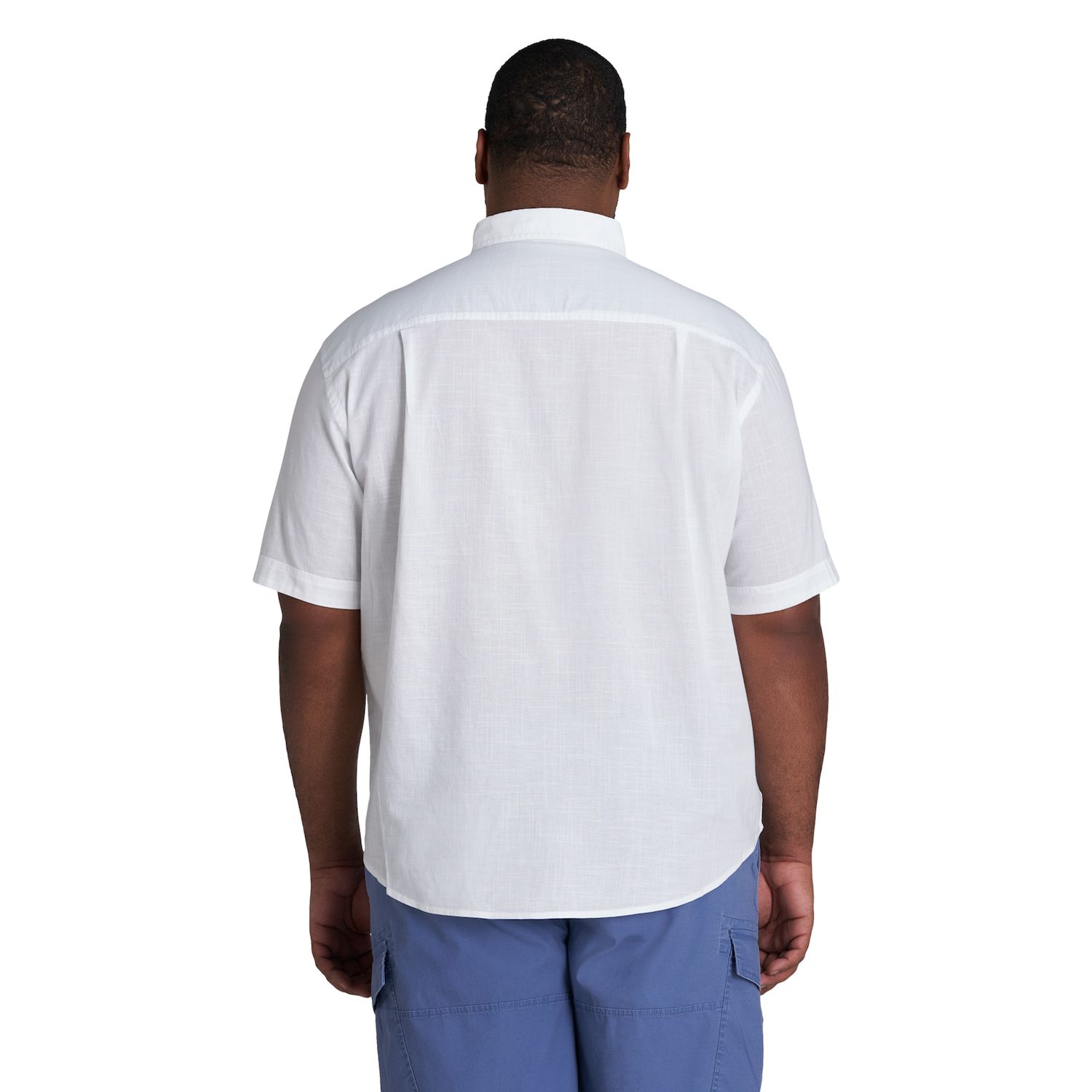 Рубашка классического кроя из шамбре Big & Tall Saltwater на пуговицах IZOD