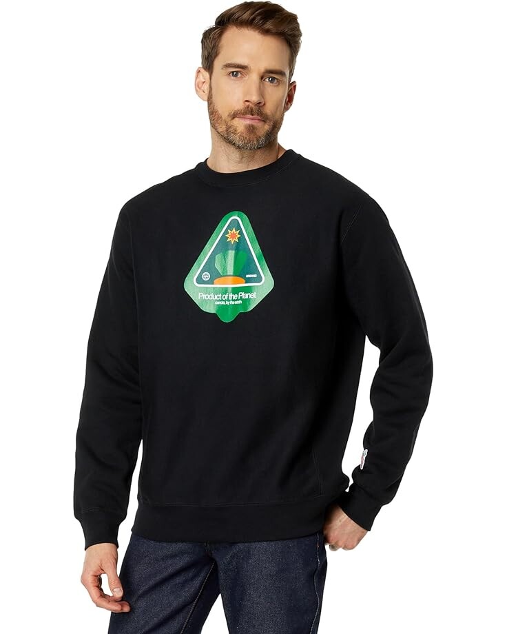 

Толстовка Carrots By Anwar Carrots Planting Seeds Crew Neck, черный