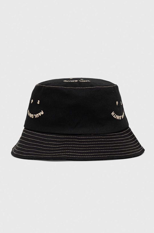 Хлопковая шляпа PS Paul Smith, черный хлопковая футболка ps paul smith черный