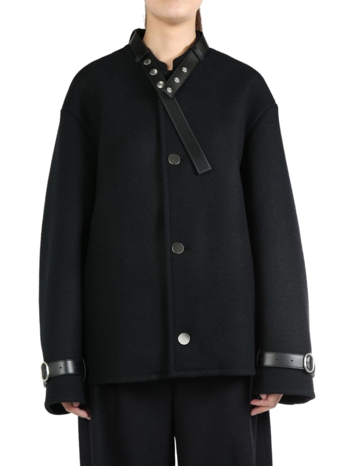 

Jil Sander шерстяной пиджак с поясом, черный