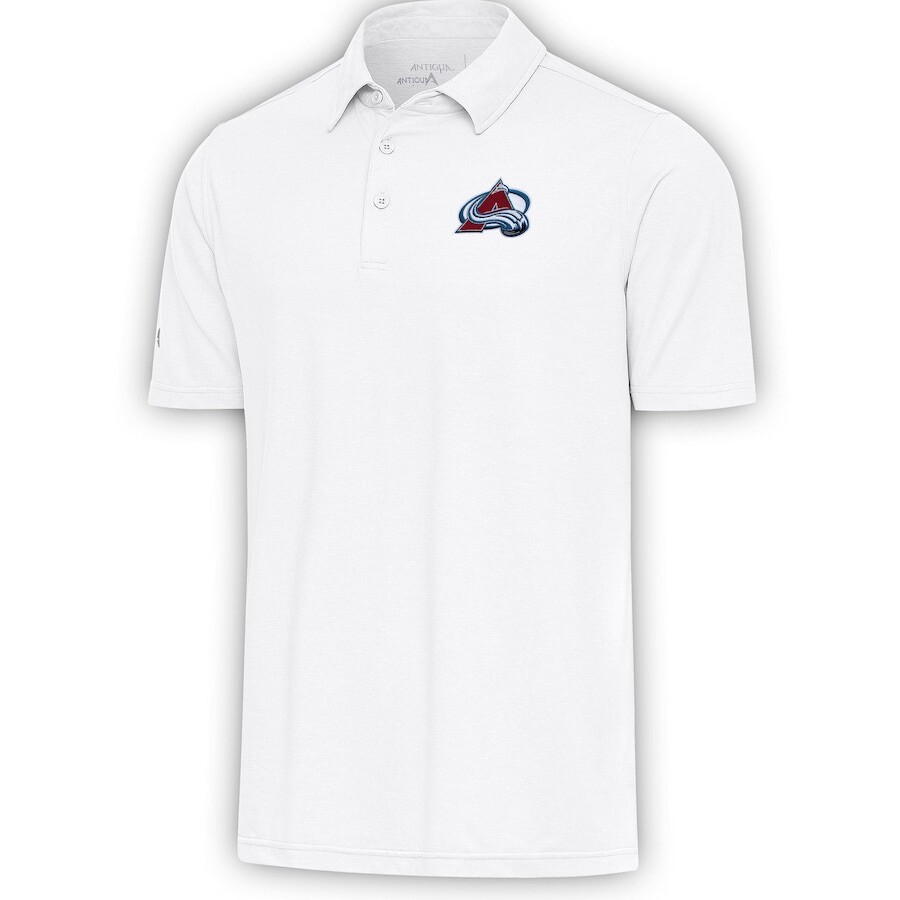 

Поло с коротким рукавом Antigua Colorado Avalanche, белый
