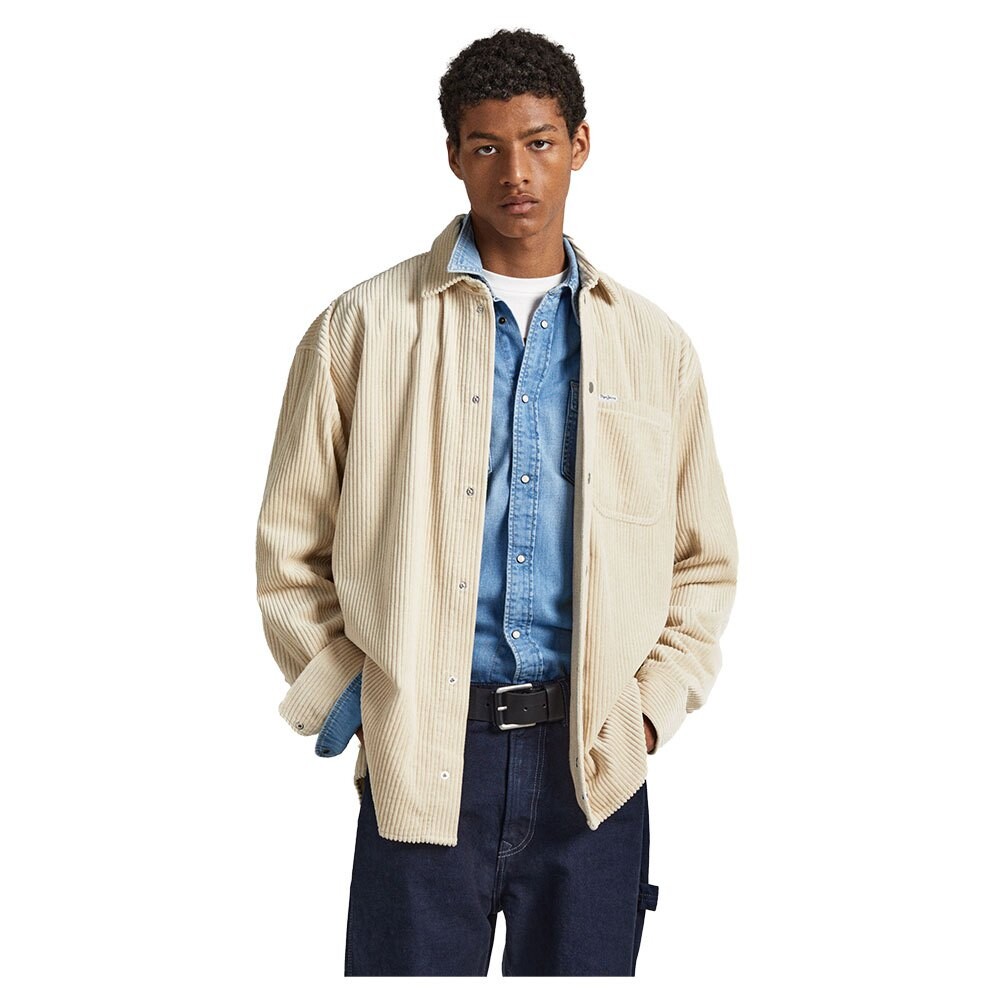

Рубашка с длинным рукавом Pepe Jeans Devon Cord, бежевый