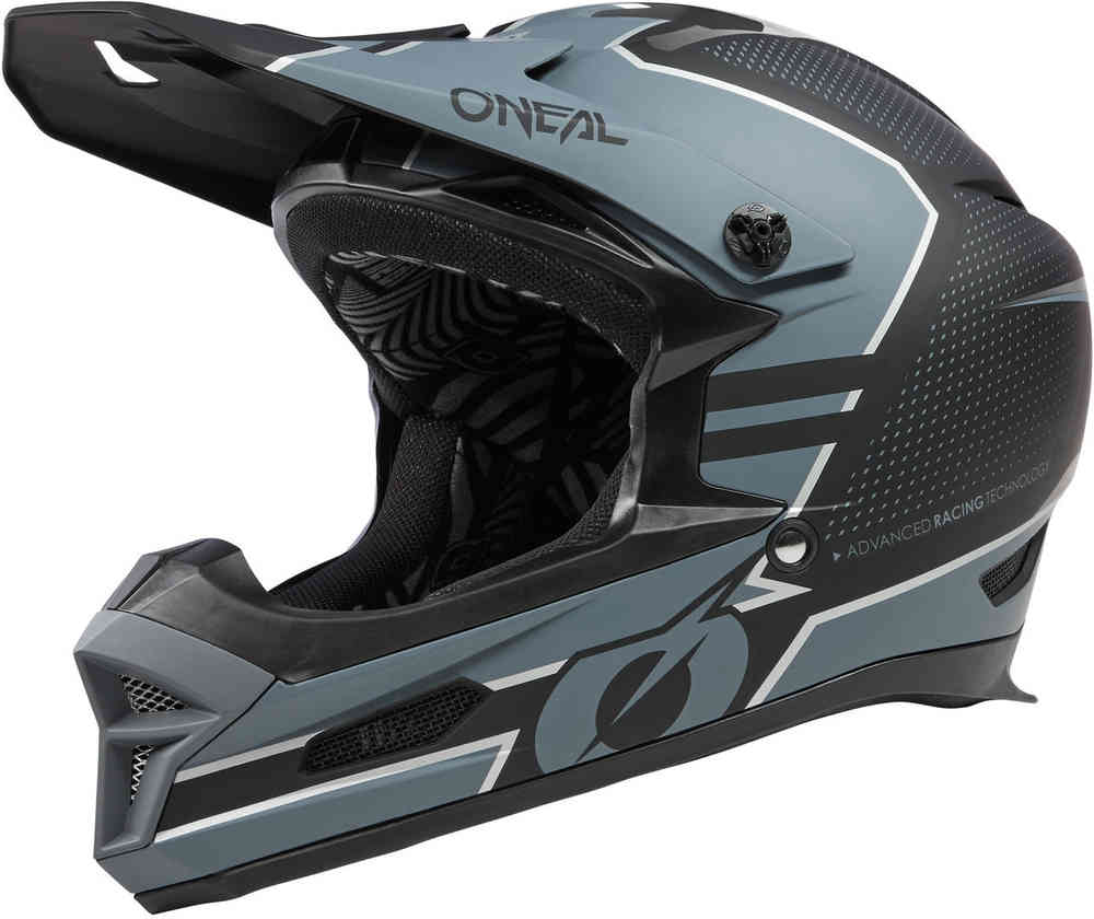 Шлем для скоростного спуска Fury Stage Oneal, черный матовый/серый