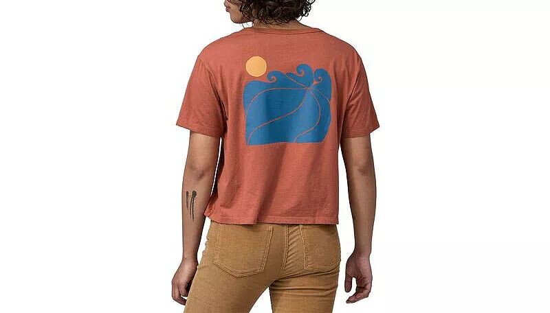

Женская органическая футболка легкого кроя Patagonia Sunrise Rollers