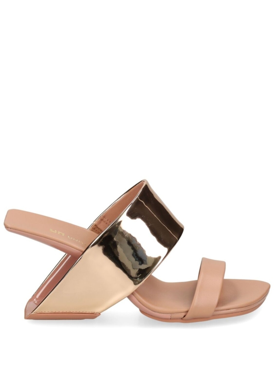 

United Nude мюли Loop 80 с эффектом металлик, розовый