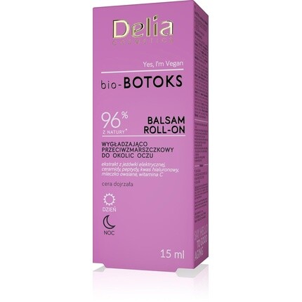 

Разглаживающий органический шарик для глаз 15 мл Delia Cosmetics