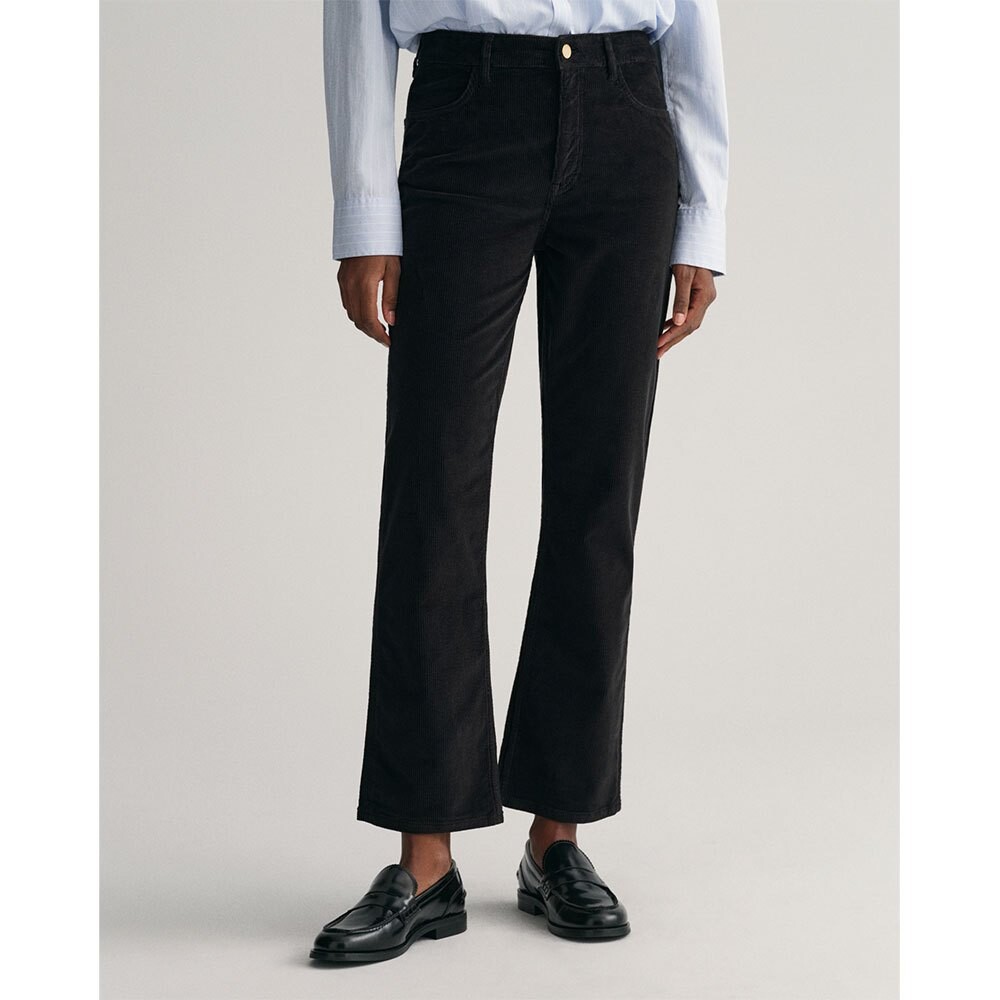 

Джинсы Gant Cord Cropped Flare, черный
