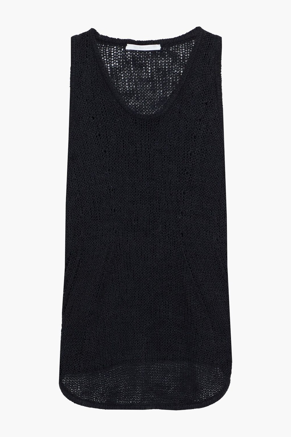

Ажурная майка из шелка HELMUT LANG, черный
