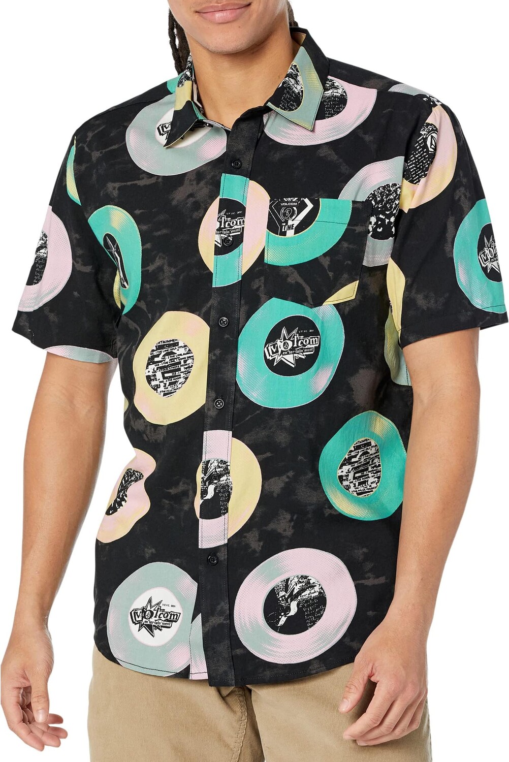 

Рубашка Entertainment LP Short Sleeve Woven Volcom, черный