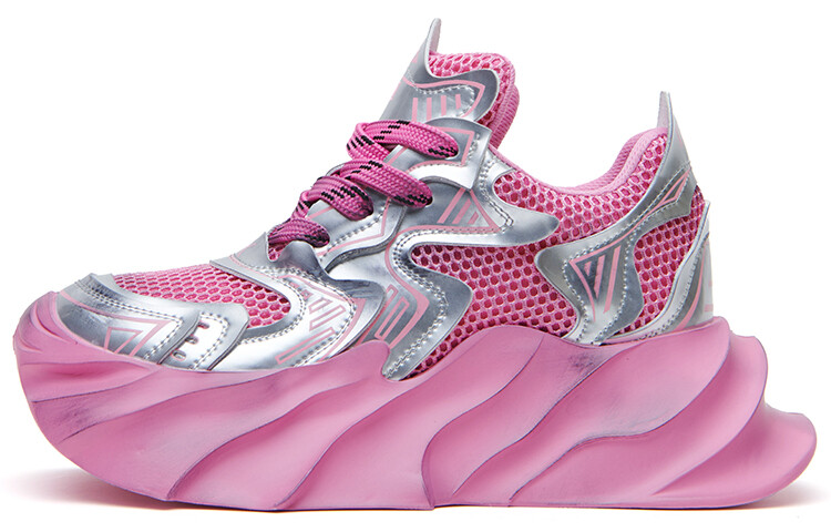 

Кроссовки KEDDO Chunky Sneakers Unisex Low-top, бежевый/красный