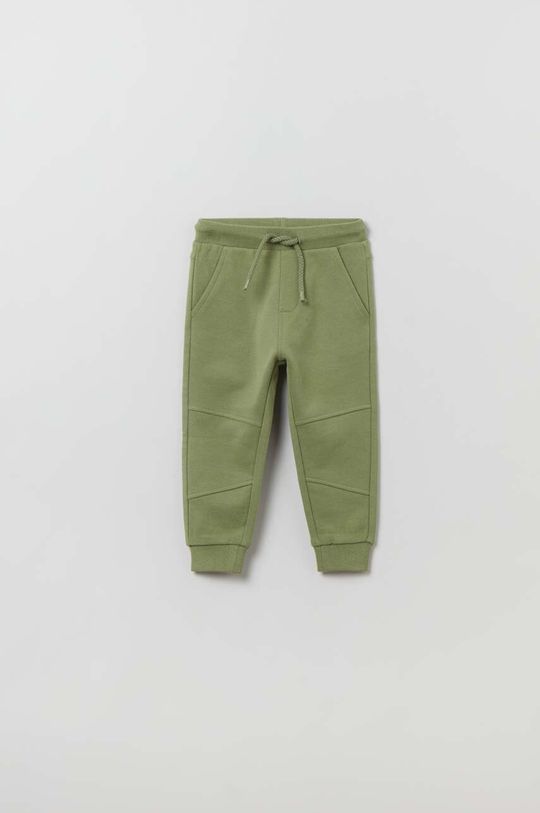Спортивные брюки из хлопка для новорожденных OVS, зеленый