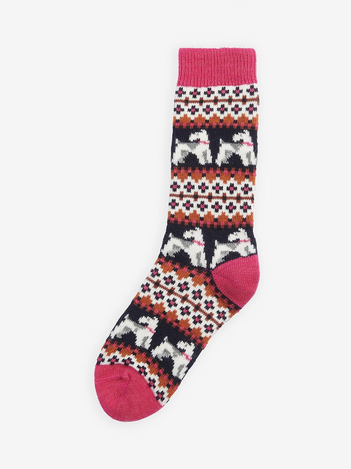 

Носки Terrier Fair Isle Barbour, темно-синий/розовый георгин