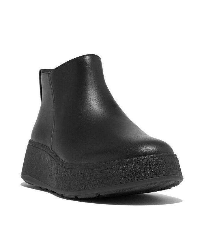 

Женские кожаные ботильоны на молнии на плоской подошве F-Mode FitFlop, серый