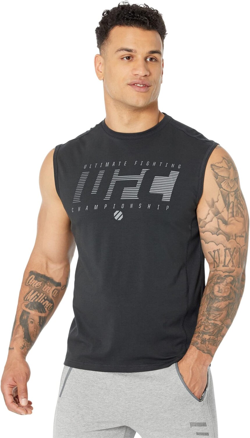 

Футболка без рукавов с круглым вырезом Ultimate Fighting UFC, черный