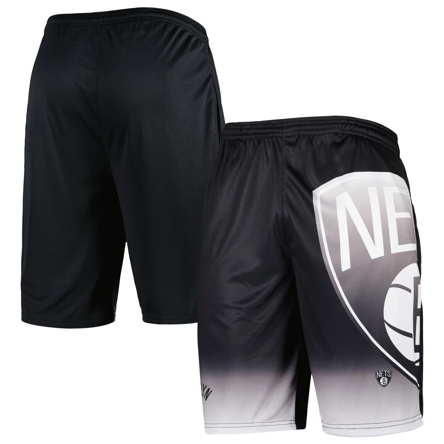 Мужские черные фирменные шорты с рисунком Brooklyn Nets Fanatics