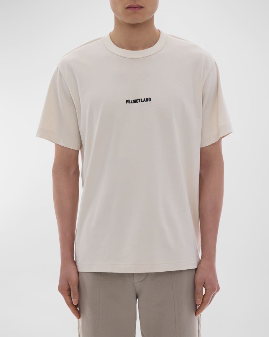 

Мужская футболка с логотипом наизнанку Helmut Lang, Серый