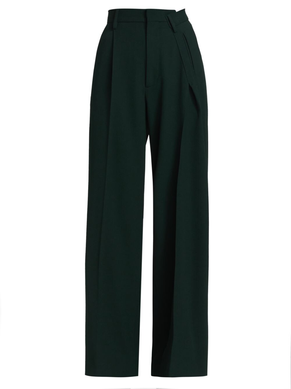 

Сложите широкие брюки MM6 Maison Margiela, зеленый