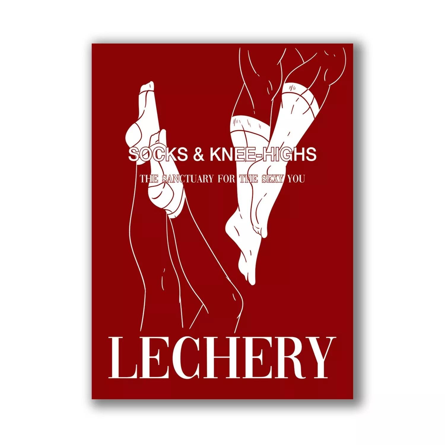 

Классические хлопковые гольфы итальянского производства LECHERY LECHERY, белый