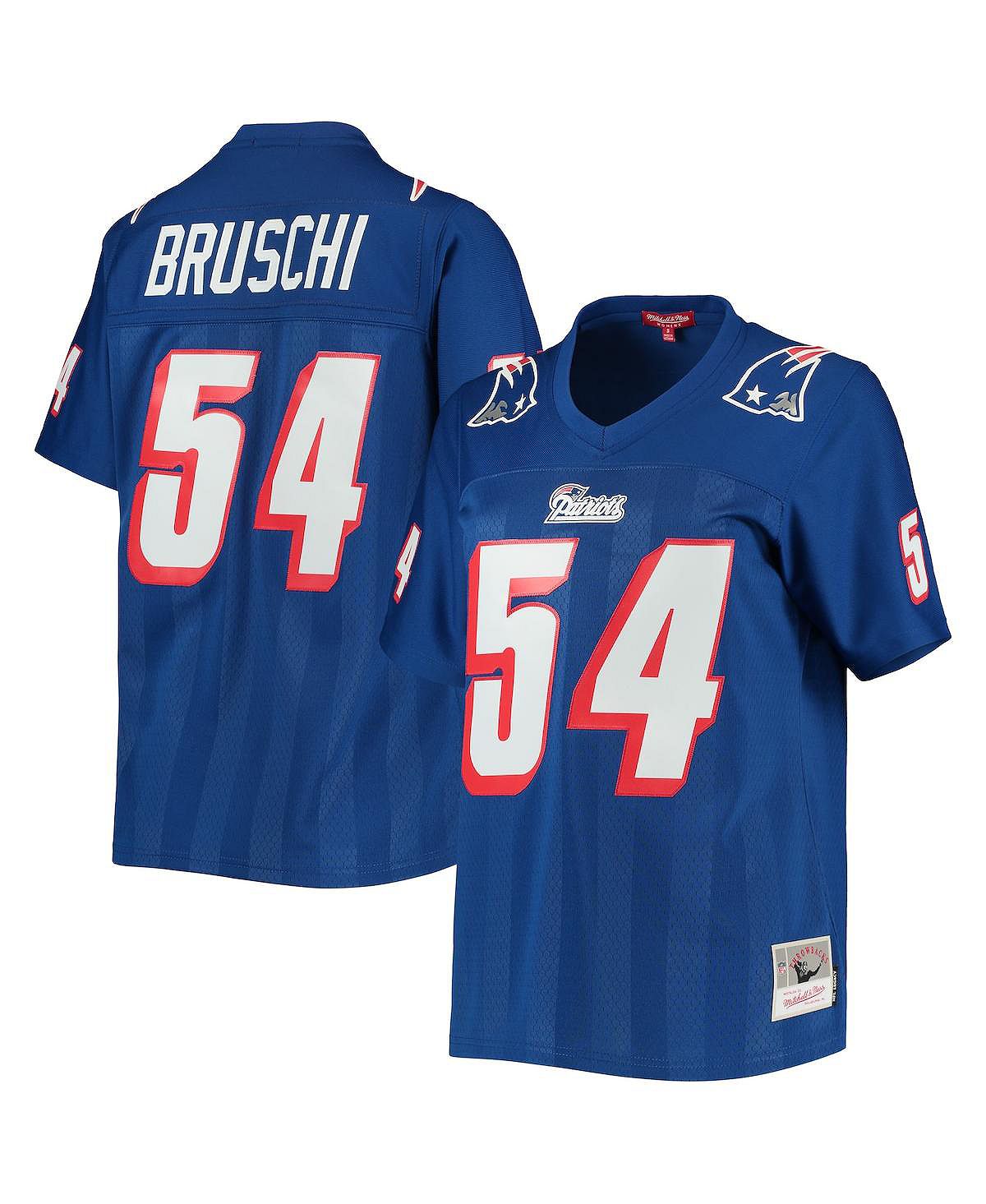 

Женская футболка Tedy Bruschi Royal New England Patriots Legacy Replica Player Mitchell & Ness