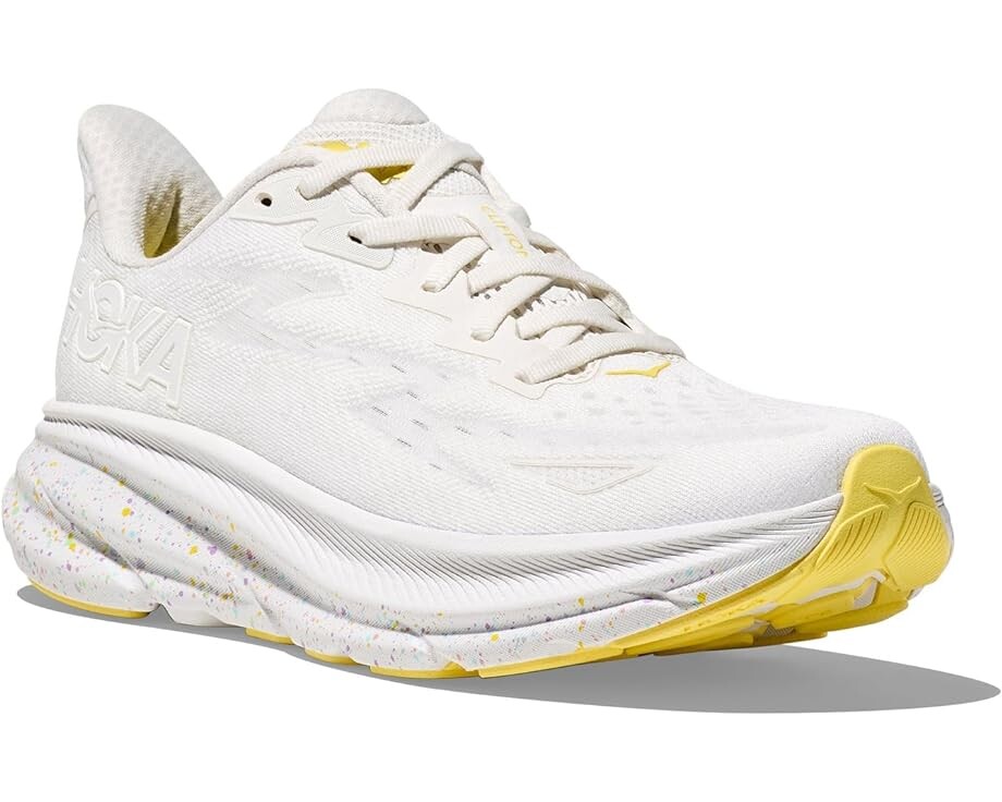 

Кроссовки Hoka Clifton 9, цвет White/Lemonade