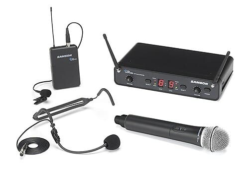 

Беспроводная система Samson Concert 288 All-In-One Dual-Channel UHF Wireless Handheld/Lavalier Mic System - H Band (470-518 MHz)