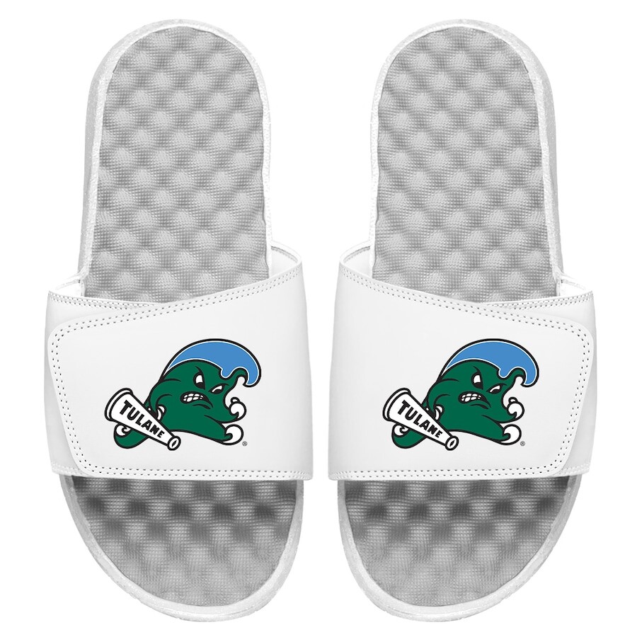 

Шлепанцы ISlide Tulane Green Wave, белый